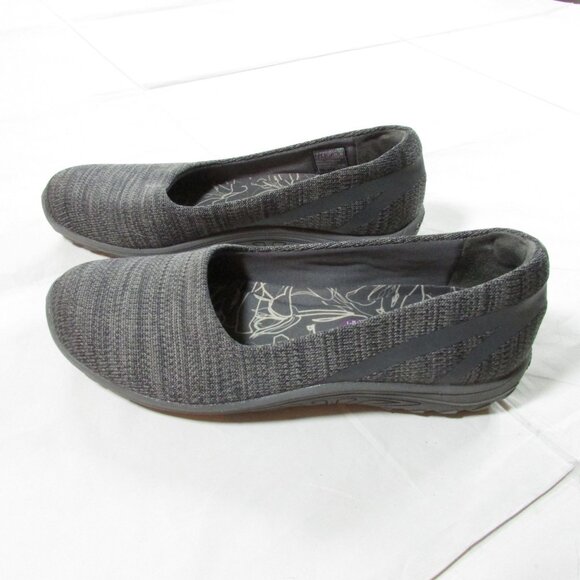 Skechers Women's 7 Reggae Fest Dread Knit Relaxed Fit Slip On Shoe Charcoal 4944 - Picture 1 of 4